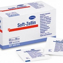Soft-Zellin® / Софт-Целлин - спиртовые тампоны, 60 х 30 мм, 100 шт.