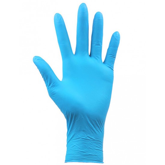 Nitrile голубые смотровые перчатки