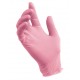 Nitrile розовые смотровые перчатки
