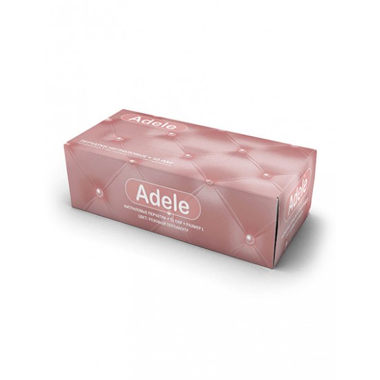 Adele нитриловые розовый перламутр