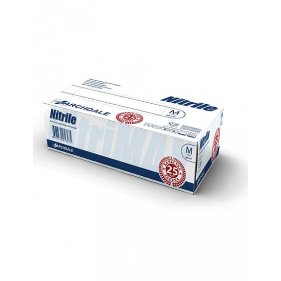NitriMAX белые смотровые перчатки